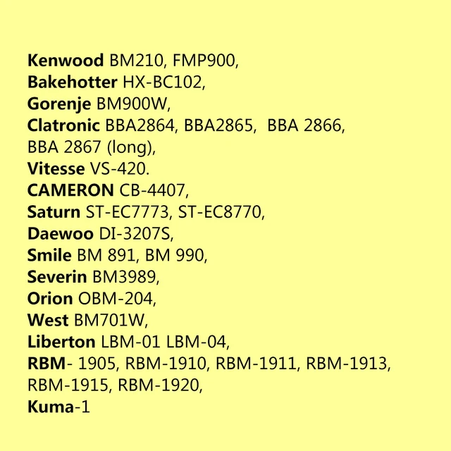 Cinghia Di Trasmissione Per Kenwood KW694643 BM210 FMP900 | Ricambio Per Macchina Per Il Pane - Foto 2