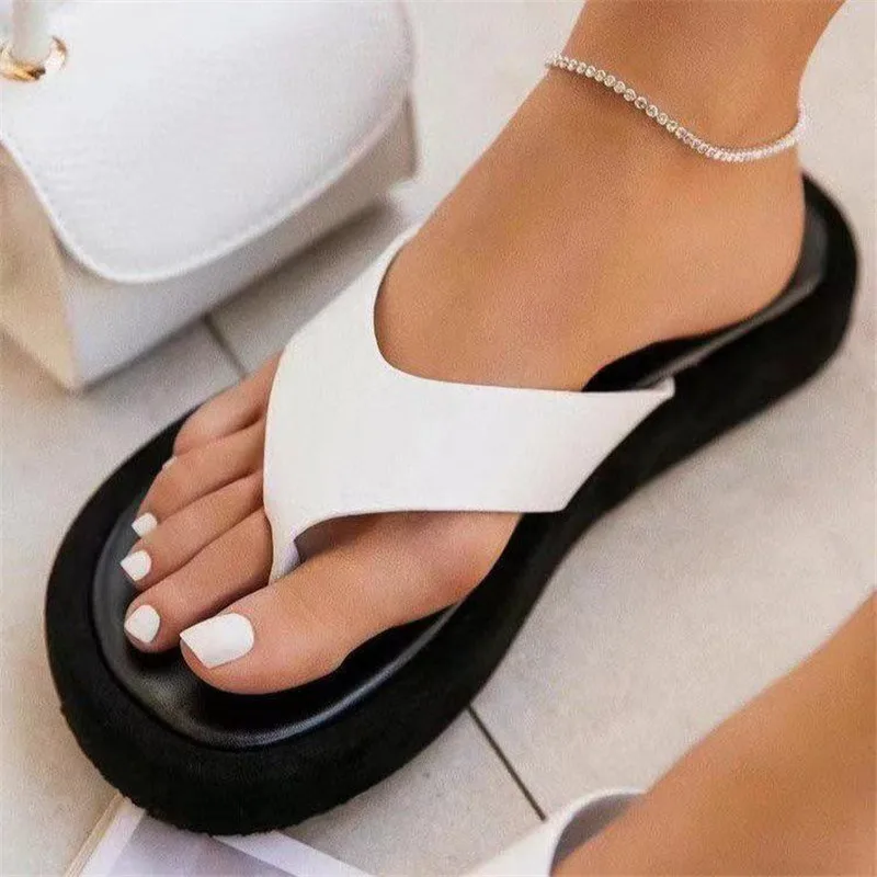 

COOTELILI 2021 New Slippers Woman Shoes Flats Summer Women Slippers Fashion Comfortable Slippers Flip Flops Casual Size 36-43