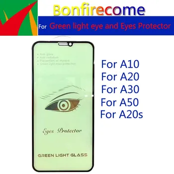 

25Pcs Full Cover Tempered Green Light Eyes Protector For Samsung A70 M20 A40s J4 Plus A90 5G Pupil Protection Film Waterproof