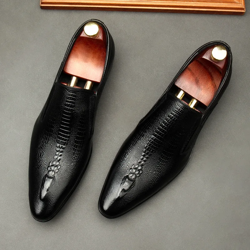 Genuine Leather Men Dress Shoes