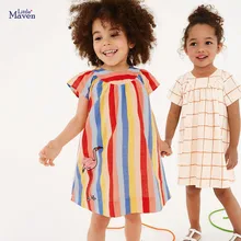 Little maven 1-7Years Новое Летнее Платье для Новорожденных Девочек Хлопок Малышей Дети Топы Девушки Тис Одежда Детская Цветочная Кружева Платье Кармана Little maven 1-7Years Новое Летнее Платье для Новорожденных Девочек Хлопок Малышей Дети Топы Девушки Тис Одежда Детская Цветочная Кружева Платье Кармана