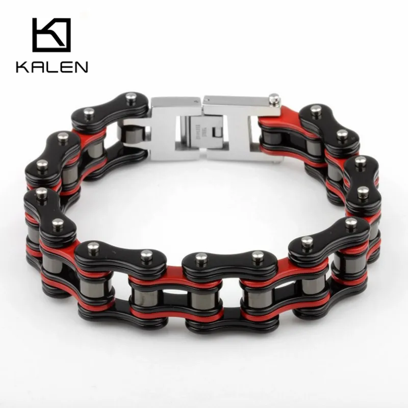 Новые трендовые тяжелые велосипедные цепи браслеты 22 см из нержавеющей стали велосипедные цепи мужские наручные браслеты крутые дешевые аксессуары подарок