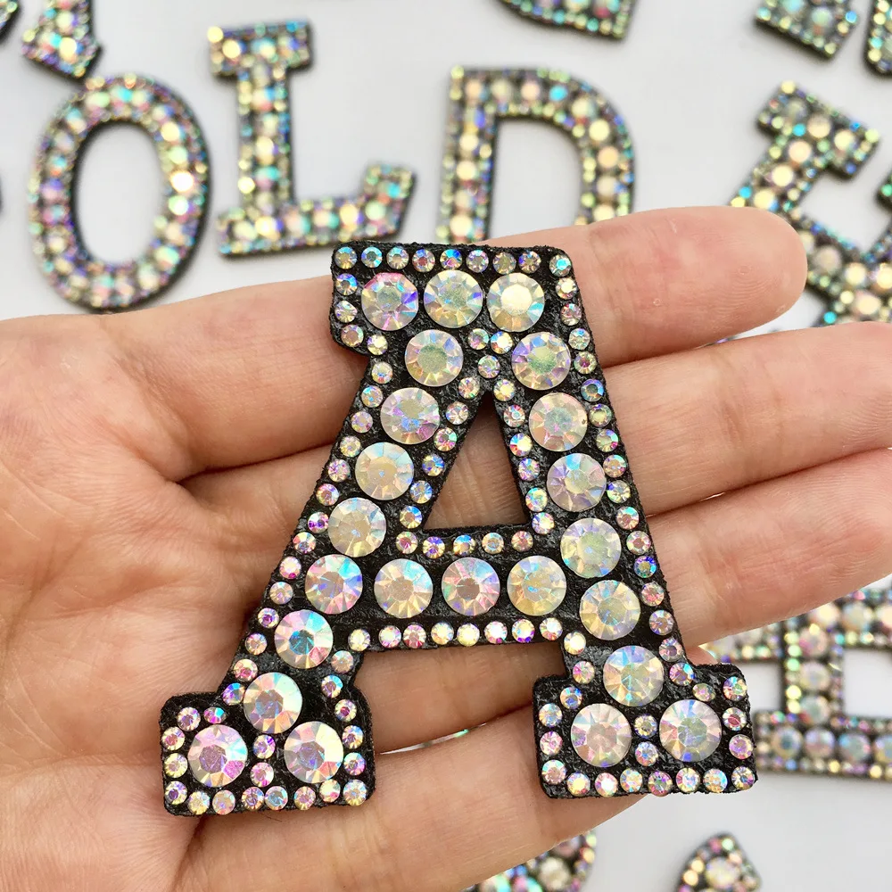 embroidery alphabet letter patch,sequined ABC alphabets beaded patches