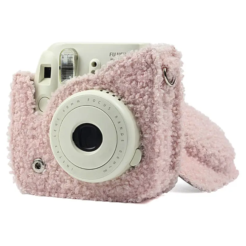 Плюшевый защитный чехол для камеры с плечевым ремнем для Fujifilm Mini8/8+/Mini9