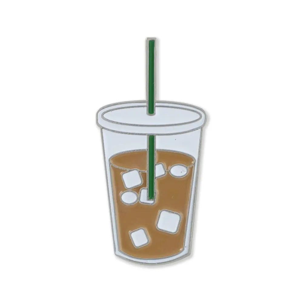 Новинка Iced Coffee эмаль отворот значок воротник булавки рюкзак шляпа аксессуары
