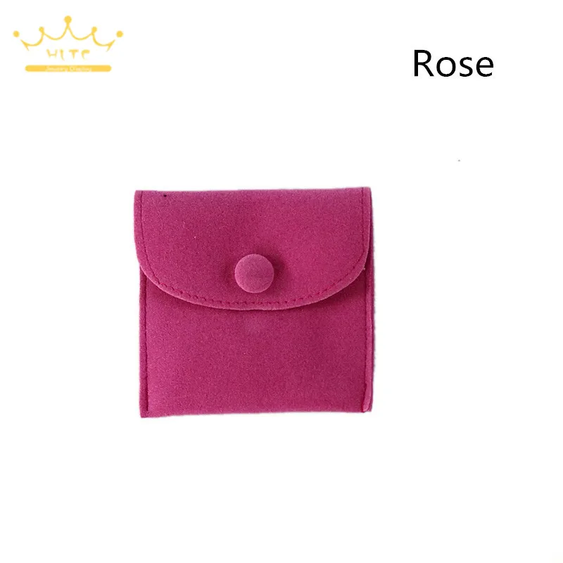 Rose Высококачественная Вельветовая сумка для драгоценностей ожерелье серьги кольцо для хранения подарочный мешок мини сумка органайзер - Цвет: Rose