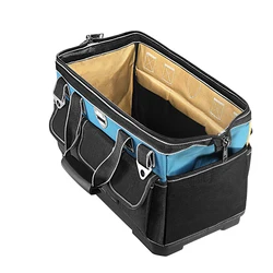 Bolsa de herramientas multifunción para electricista, bolsa de tela Oxford 1680D, multibolsillo, impermeable, anticaída, almacenamiento, portátil