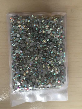 

10 bags AB Color SS16 1440pcs/bag DMC Hot Fix Rhinestone Crystal Flatback Loose Strass Rhinestone for clothes bags accessaries