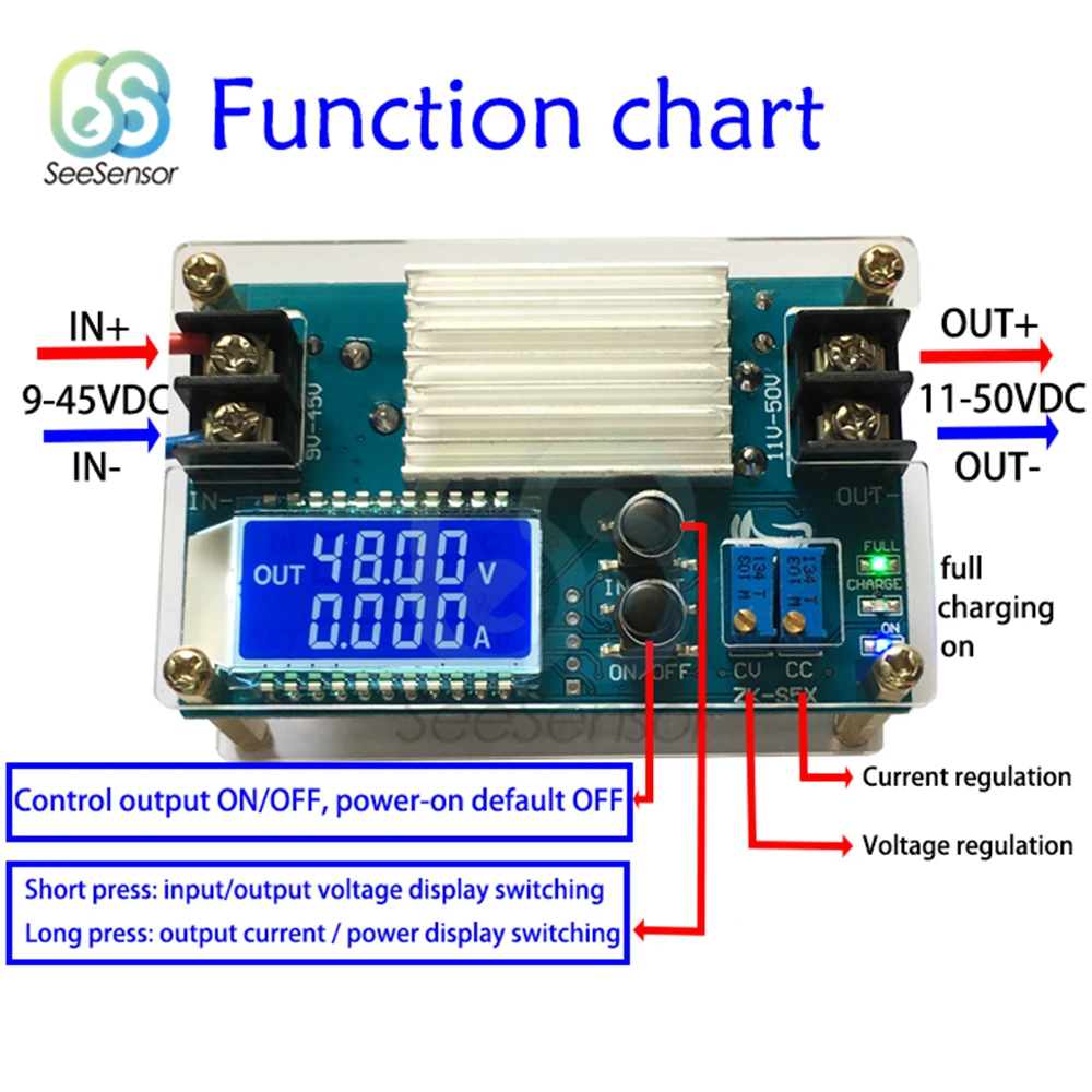 Dc Dc Boost Converter Cc Cv Constant Voltage Constant Current Power