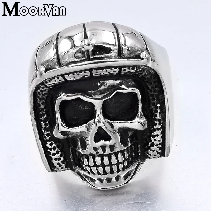 Gift sport style stainless steel skull rings cool man boy's punk fashion ring rocking men accessories R393 Gift sport style stainless steel skull rings cool man boy's punk fashion ring rocking men accessories R393