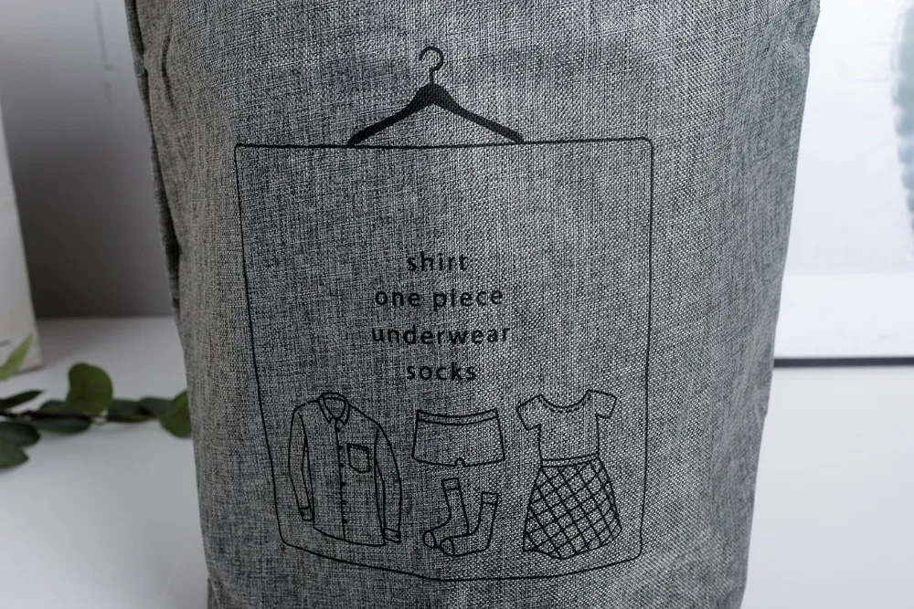 Laundry Basket Picnic Basket Stand Toy Storage Box Bag Cotton Washing Dirty Clothes  Basket Organizer Bin Handle 4050