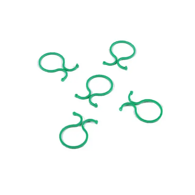 100 db Kerti Zöldségüzem Támogató Link Clip Twist Ring Gyűrű Kertészkedés Üvegházhatások M7Da - Image 2