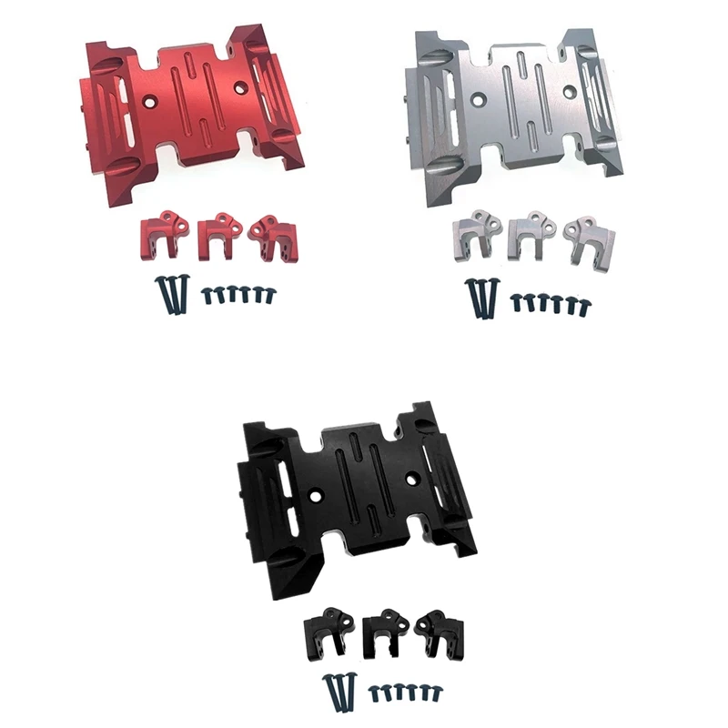 

Metal Skid Plate Gearbox Mount Transmission Holder with Linkage Link Mounts for RC Crawler Axial SCX10 III AXI03007