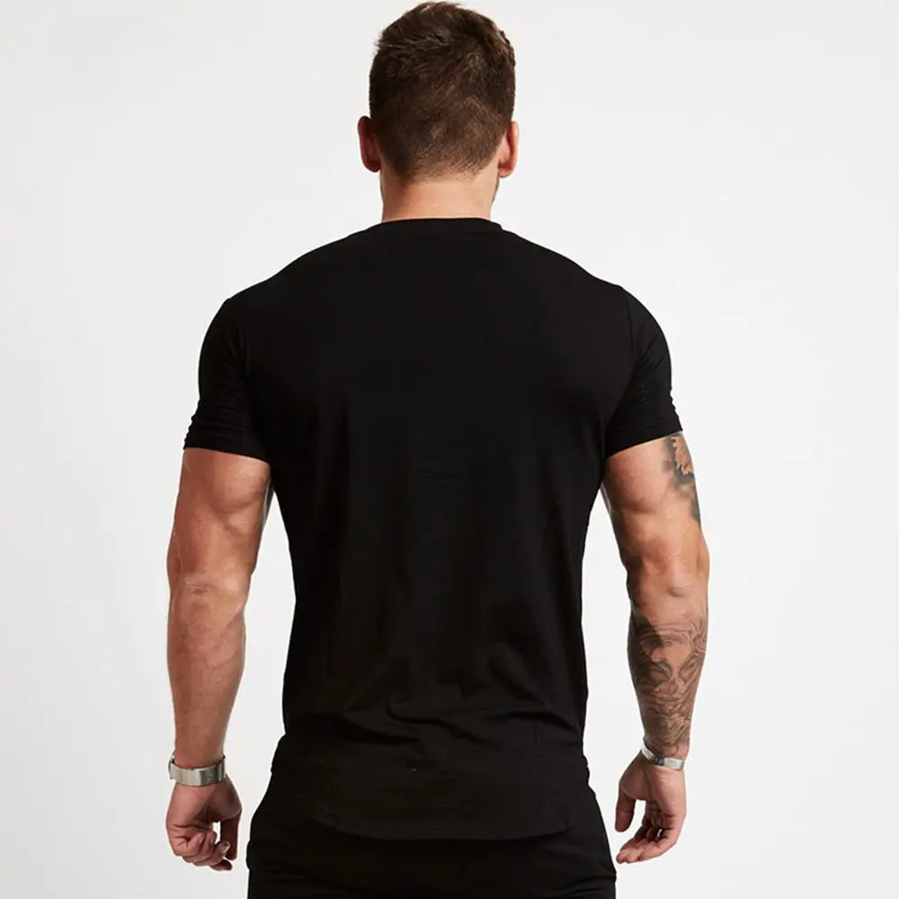 Fitness training t-shirt for men mens clothing tops & t-shirts