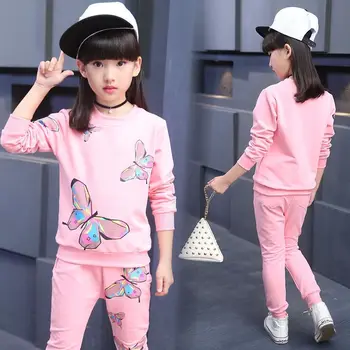 

Girls Sport Suit Teenage Spring Autumn Girls Clothes Set Sleeve Pants Casual 4 5 6 7 8 9 10 11 12 Years Child Girl Clothes