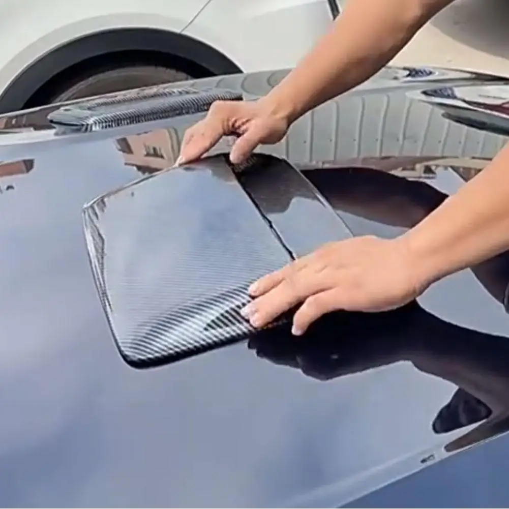 Air Outlet Cover Decoration Universal Plastic Car Hood Scoop Fake Air