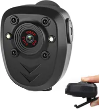 Mini gravador de vídeo da câmera do corpo, câmera wearable do corpo da polícia com visão noturna, cartão de memória incorporado de 32gb, hd1080p, vídeo de gravação
