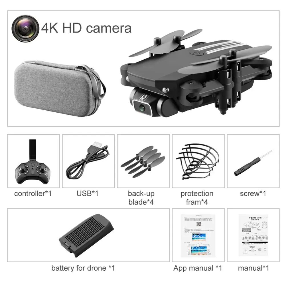 new mini Drone Ls Min Aerial Helicopter 4K Pixel Dual Camera Four Axis Aircraft Toy Remote Control 1080P 480P HD FPV WiFi |