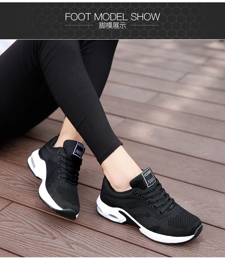  vibdiv Lightweight Fashion Sneakers Women Pull-on Walking Shoes  Daily Shoes Comfortable Breathable Work Jogging Shoes All Black 5