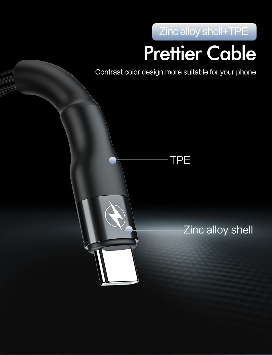 Кабель usb type C к USB C Быстрая зарядка 4,0 PD 60 Вт 3A Быстрая зарядка для samsung huawei Xiaomi type-C телефонный кабель для передачи данных