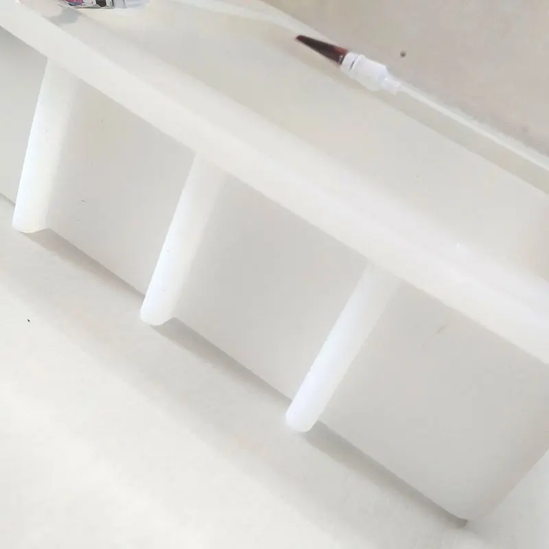 PR448 Прямоугольная форма для тостов Мыло своими руками DIY формы ТОЛСТАЯ силиконовая форма 1100 г емкость Силиконовая накладка для визуализации перегородки