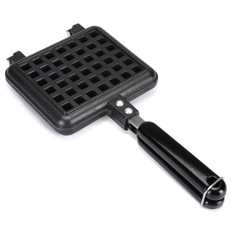 

Waffle Aluminum Alloy DIY Mold Portable Non-stick Tray Pastry Kitchen Tools Bakeware Household