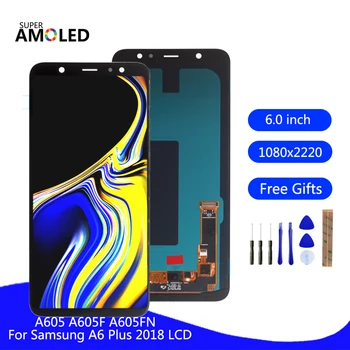 

Amoled For Samsung Galaxy A6 Plus 2018 A6+ A605 SM-A605F LCD Display Screen For Samsung A605FN A605G A605GN Screen LCD