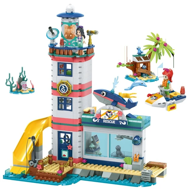 Lighthouse Rescue Center Building Friends 41380 Brick Toys For Girls Toys For Children