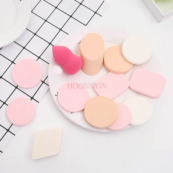 

13 Pcs makeup cotton Dry And Wet Makeup Puff Beauty Hoist Edging Puff Makeup Remover Cotton