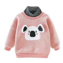 Свитер для новорожденных, детский мультяшный медведь топы для маленьких мальчиков и девочек, хлопковая водолазка с длинными рукавами, осенне-зимние теплые топы,# Q