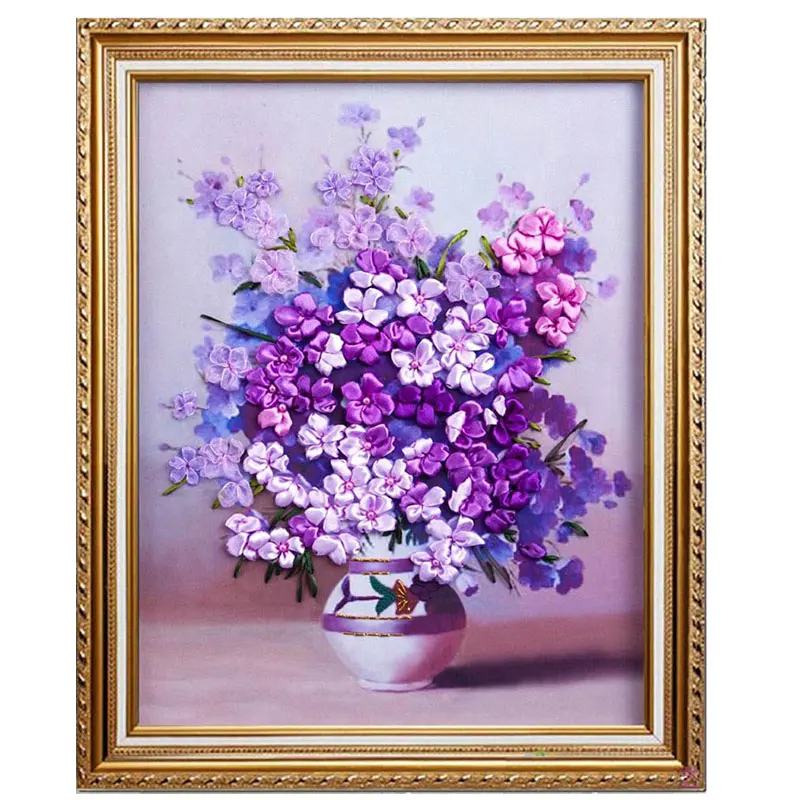 3D DIY красочная фотография ваза Набор для вышивки крестиком вышивка живопись