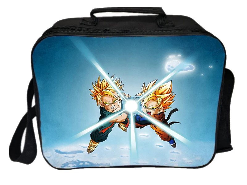 2 Dragon Ball Goku Lunch Bag Insulation Thermal Lunch Bag Fresh Keeping Ice Cooler Bag Vegeta Picnic Camping Shoulder Bag - Цвет: 2
