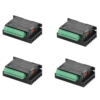 

HHO-4 Pack TB6600 4A 9-42V Stepper Motor Driver CNC Controller, Stepper Motor Driver Nema Tb6600 Single Axes Two Phase Hybrid St