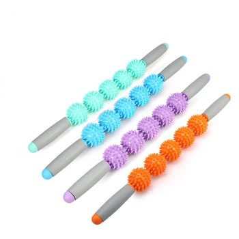

Anti Cellulite Massager Stick Anti-Cellulite Trigger Point Stick Body Foot Face Leg Slimming Massage Muscle Roller(Orange)