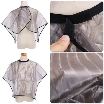 

1pcs Hair Cutting Collar PVC Waterproof Colouring Cape Barber Cloth Hairdressing Hair Dye Gown Perm Baking Oil Cape Tool
