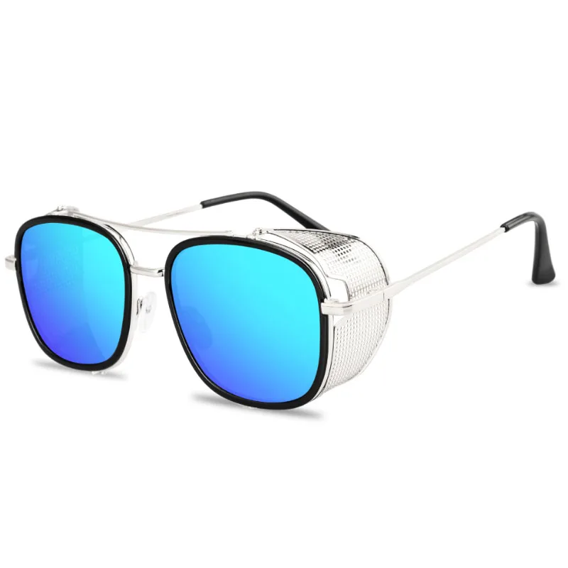 Модные солнцезащитные очки в стиле стимпанк, фирменный дизайн, для женщин и мужчин, Ретро стиль, металлические солнцезащитные очки, UV400, солнцезащитные очки, солнцезащитные очки, Oculos de sol - Цвет линз: 04