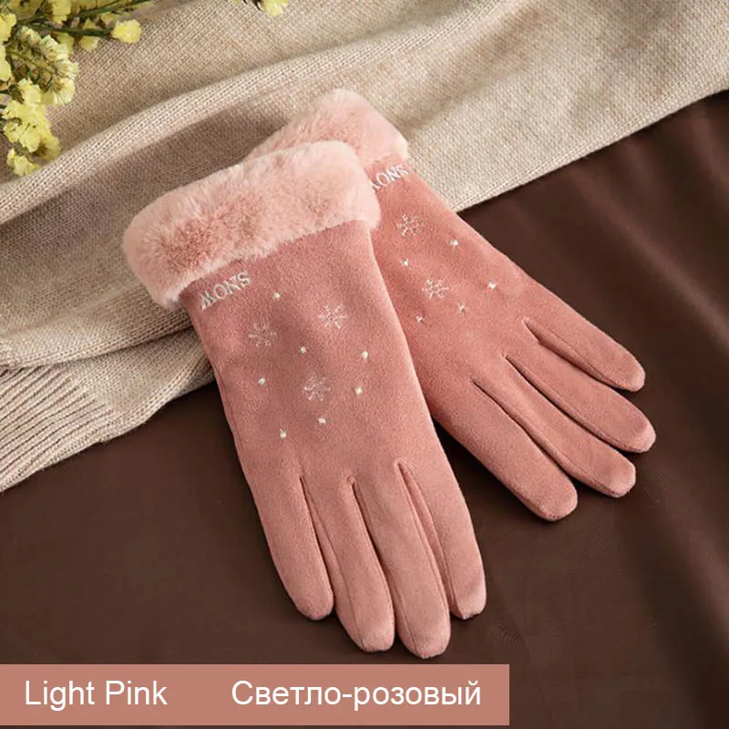 I13 03 Calymel, зимние модные замшевые перчатки с сенсорным экраном, подарки для девочек, женщин, девушек, для спорта на открытом воздухе, теплые варежки, Прямая поставка - Цвет: I13 03