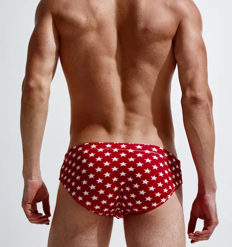 Friends for Fun, мужские плавки, AussieBum, модные, сексуальные, низкая посадка, треугольные полосы, пляжные плавки, 403