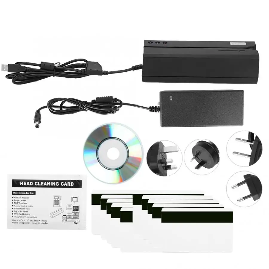 Полный 3-трек считыватель магнитных карт для MSR605 100-240V