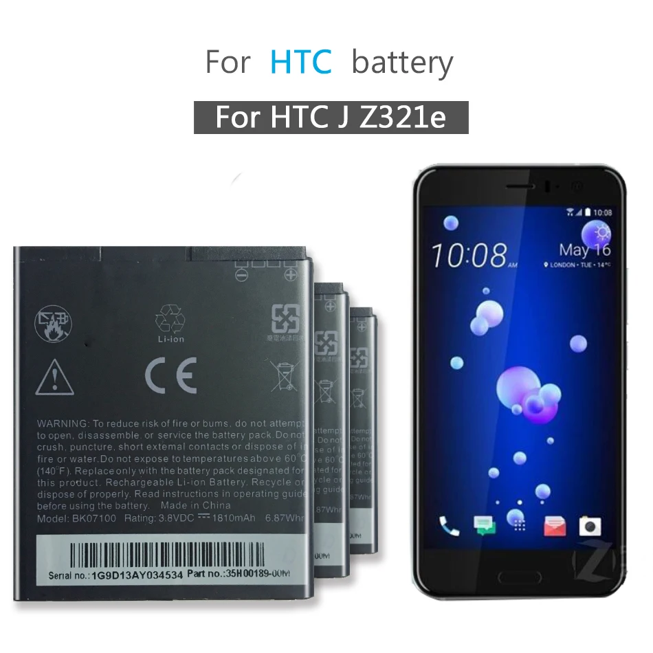 Аккумулятор мобильного телефона для htc J Z321e/One J сменный аккумулятор BK07100 1810mAh