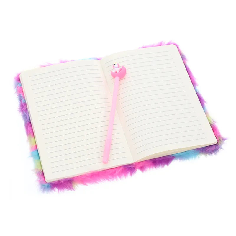 Sequin-Unicorn-Notebook-Plush-Unicorn-Book-Student-Stationery-Notebook-Card-Holder-Photo-Clip-Women-Travel-Planner