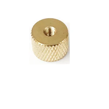 

5pcs Brass Copper Cylindrical Adjusting Knurled Thumb Nut Pinapple Pattern Thumbnut for Air Water Cooling Fan PC Case Model DIY