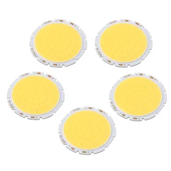 

5pcs 10W Round COB Super Bright LED Chip Light Lamp Bulb White DC32-34V