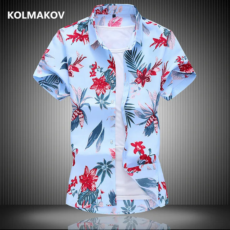 

2020 new arrival summer flower design casual shirts men,men's high quality shirts,Short sleeve shirts men plus-size M-7XL