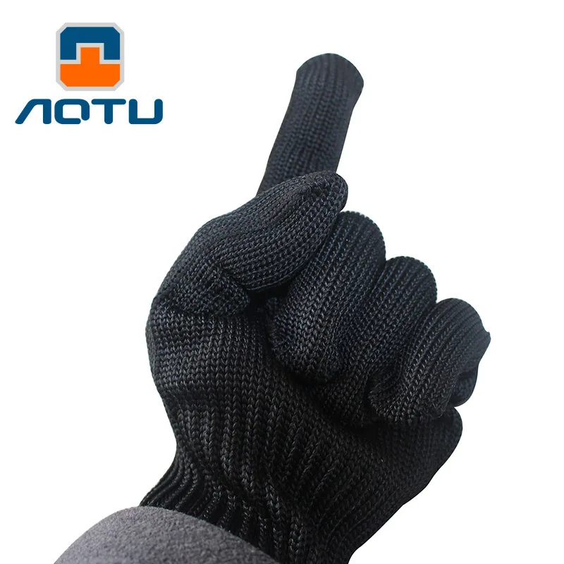Перчатки для защиты от порезов на открытом воздухе, перчатки для безопасности труда, противоскользящие перчатки из стальной проволоки, защитные перчатки для скалолазания