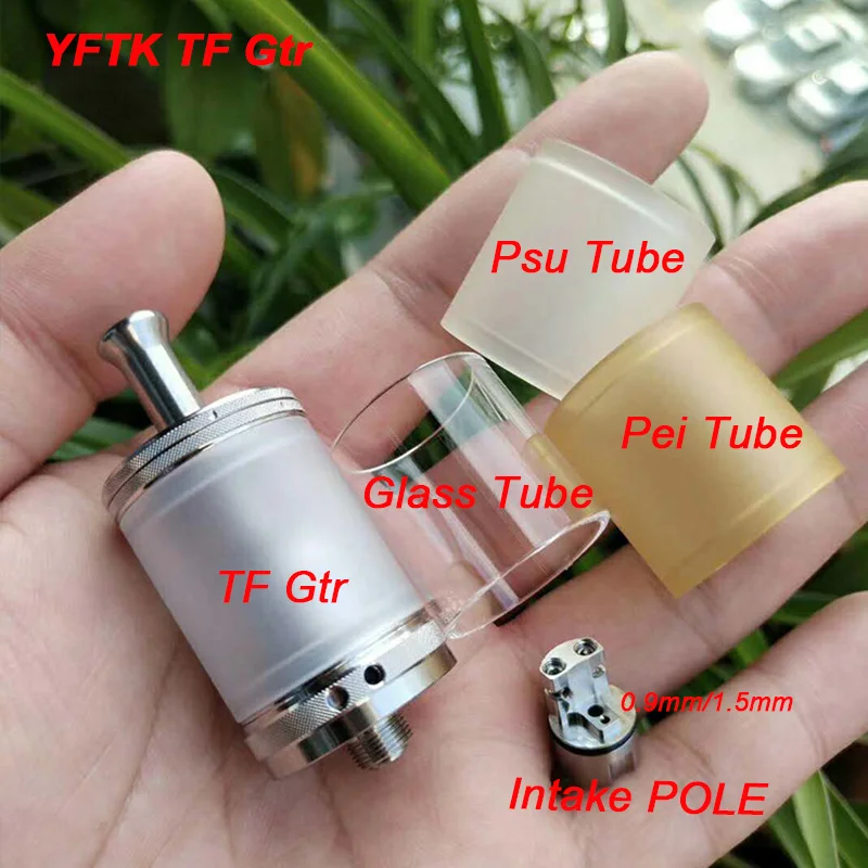 YFTK Style Taifun TF GTR RTA DIY MTL Vape Tank 316SS 23mm 4ml Fit 510 Thread Mod | Электроника