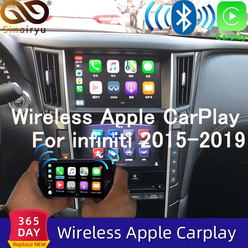 Sinairyu Android авто для infiniti 2015-2019 Q50 Q60 видео интерфейс Rom мультимедийный игровой