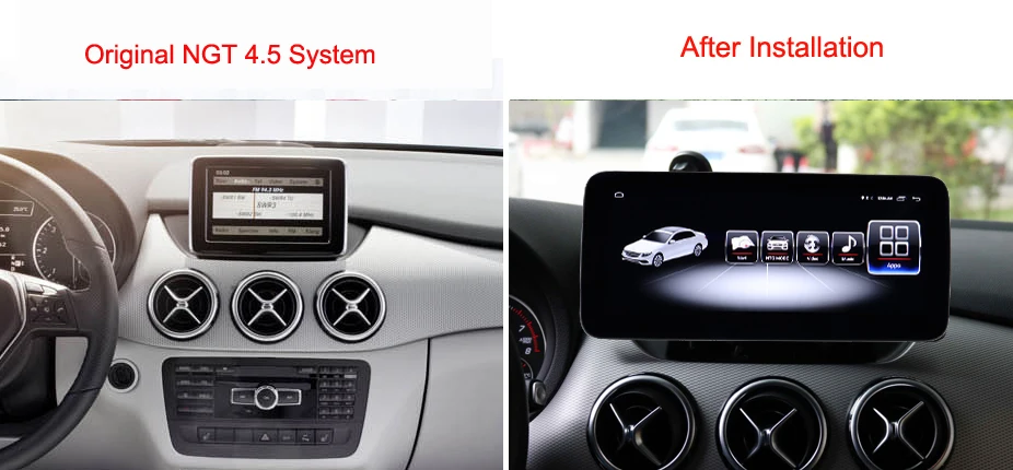 Mercedes B W246 радио Facelift CarPlay Круглый угол Высокое разрешение анти синий Comand система