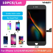 10 шт класс AAA Замена сенсорный дигитайзер сборка ЖК-экран для iPhone 5 5S 6 6S 7 8 Plus дисплей