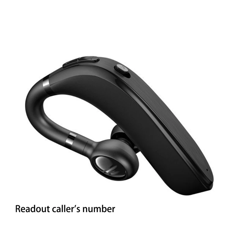 A10 Wireless Bluetooth 5 0 Earhook Earphone Portable Single Earbud Broadcast Caller Number Name Business Driving Gaming Stereo H